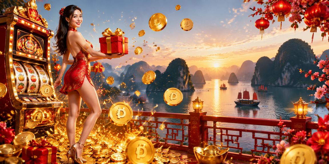 Chơi slot game trong không khí Tết tại vịnh Hạ Long